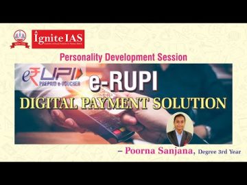 Seminar on E-Rupi - by Poorna Sanjana (Degree 3rd Year)