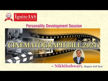 Seminar on Cinematograph Bill - by Nikhileshwari (Degree 3rd Year)