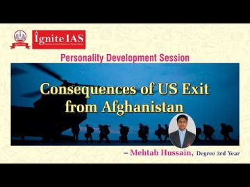 Seminar on Consequences of US Exit from Afghanistan - by Mehtab (Degree 3rd Year)